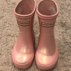Pink Toddler Hunter boots size 5/6